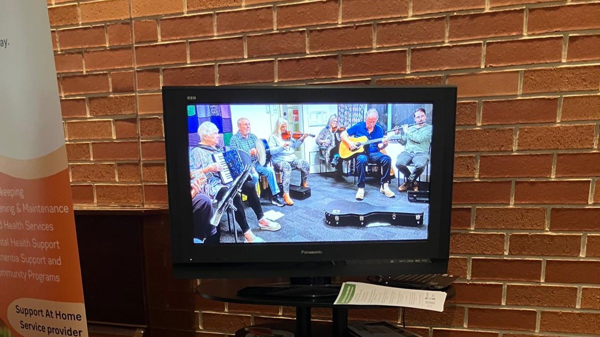 Digital display at City of Whitehorse Positive Ageing Forum
